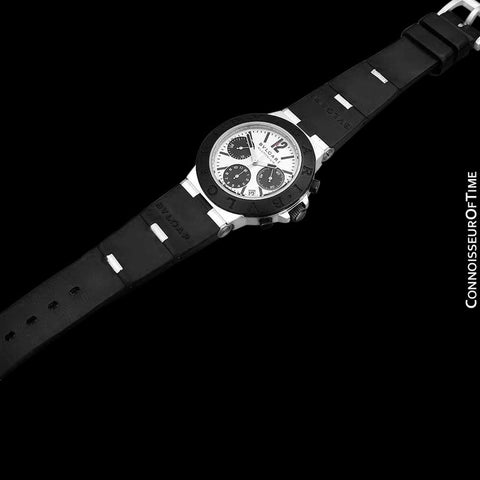 Bvlgari Bulgari Diagono Mens Panda Dial Chronograph Watch, AL38TA - Aluminum & Rubber