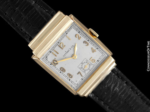 1940's Tiffany & Co. by IWC Vintage Watch with Cresarrow Case - 14K Gold