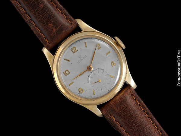 1944 Rolex Vintage Boys Size Midsize Watch - Solid 9K Gold