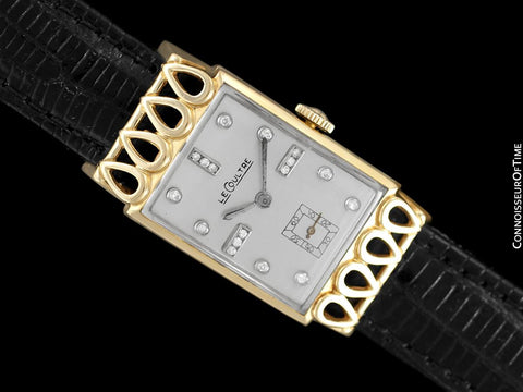 1951 Jaeger-LeCoultre Vintage Mens Watch, 18K Gold and Diamonds - The Lowell