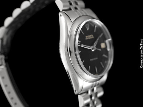 1966 Rolex Vintage Midsize Unisex 30mm Oysterdate Precision Ref. 6466 Date Watch - Stainless Steel