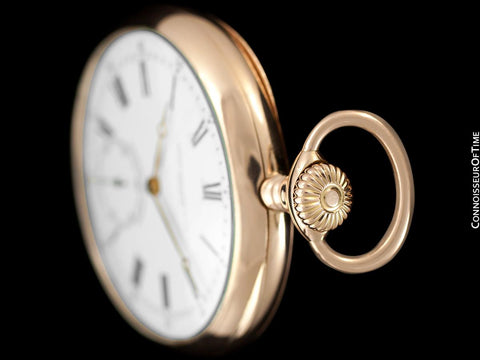 c. 1915 Patek Philippe Chronometro Gondolo Vintage / Antique Mens 51mm Pocket Watch - 18K Rose Gold