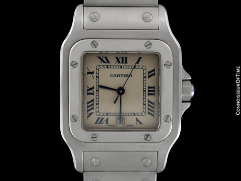 Cartier Santos Galbee Mens Watch with Date - Stainless Steel