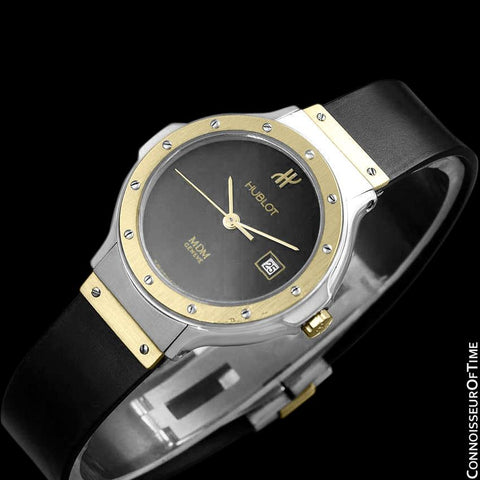 Hublot MDM Ladies Rubber Bracelet Luxury Sports Watch - Stainless Steel and 18K Gold