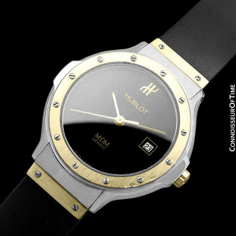 Hublot MDM Ladies Rubber Bracelet Luxury Sports Watch - Stainless Steel and 18K Gold