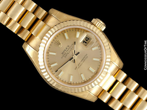 Rolex President Datejust Ladies 18K Gold 179178 Watch, $23,850 - Brand New & Unworn