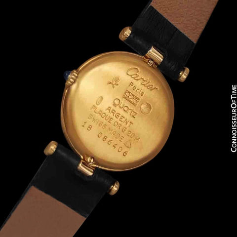 Must de Cartier Vendome Ladies Vermeil Watch - 18K Gold Over Sterling Silver