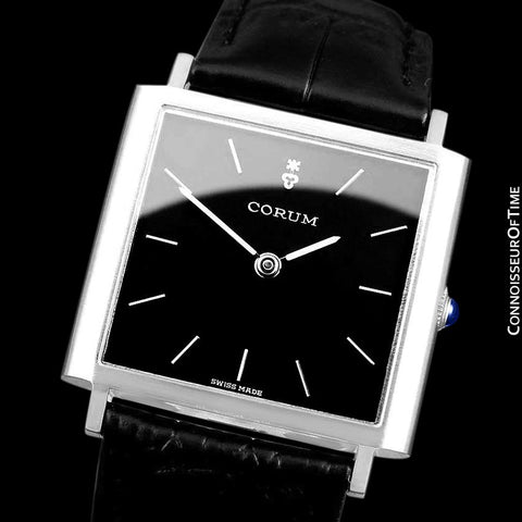 Corum Classic Vintage Mens Square Dress Watch - Stainless Steel