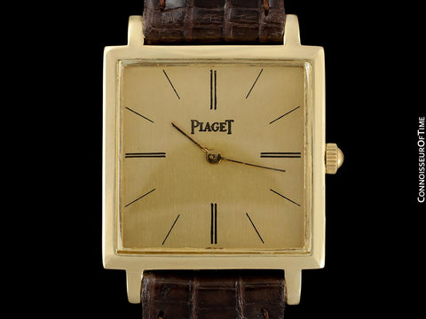 1960's Piaget Vintage Mens Midsize Watch with Award Winning 9P Movement - 18K Gold