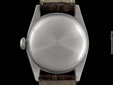 1948 Rolex Vintage Mens WWII Era Rounded Bubbleback, Ref. 5010, Stainless Steel - Very Fine & Rare