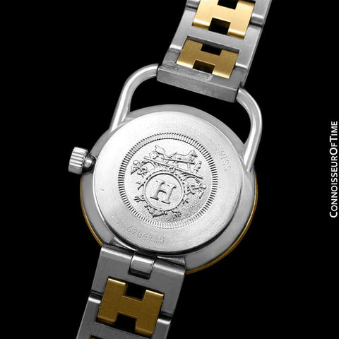 Hermes Arceau Ladies Bracelet Watch - 18K Gold Plated & Stainless Steel
