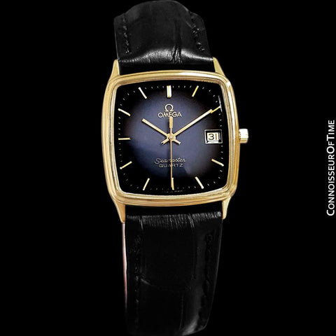 1985 Omega Seamaster Monaco Vintage Mens Quartz Watch - Stainless Steel & 18K Gold Plated