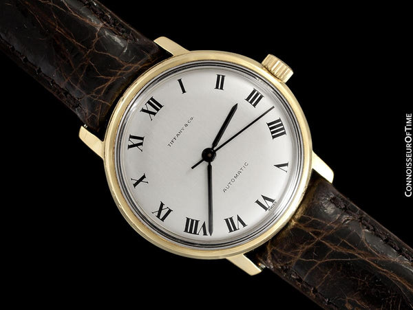 1970's Tiffany & Co. Vintage Mens Automatic Calatrava Watch - 18K Gold