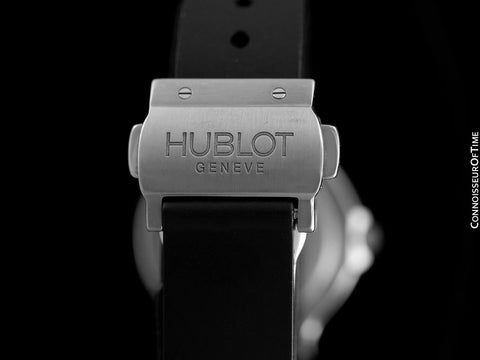 Hublot MDM Ladies Rubber Bracelet Wine Dial Watch - Stainless Steel