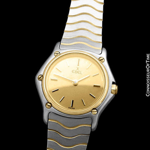 Ebel Classic Wave Ladies Two-Tone Mini Bracelet Watch - Stainless Steel & 18K Gold