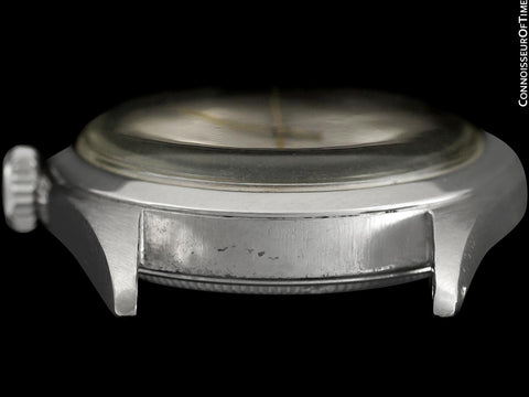 1951 Rolex Mens Vintage "Shock Resisting" Super Oyster Watch, Stainless Steel - Classic & Rare Design