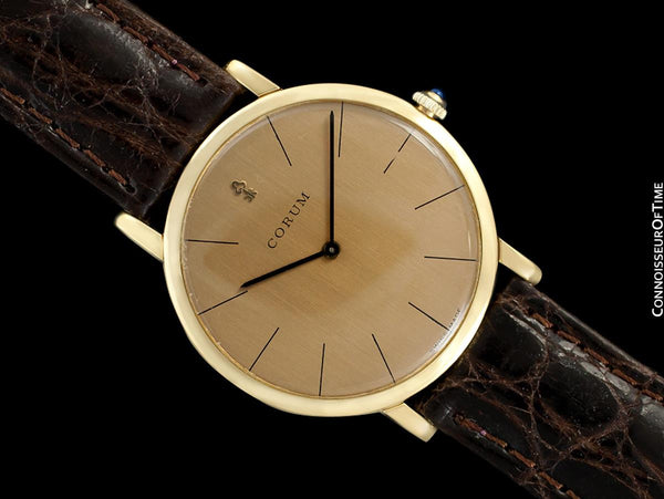 Corum Vintage Mens Ultra Thin Watch with Very Fine Frederic Piguet Based Movement - 18K Gold