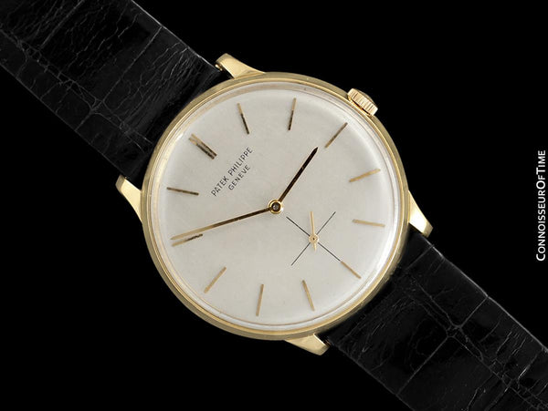 1962 Patek Philippe Vintage Mens Handwound Watch, Ref. 2573 - 18K Gold