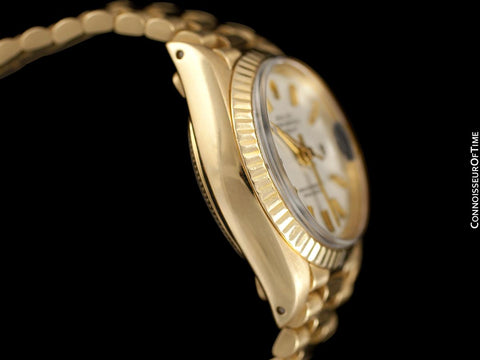 Rolex Ladies President (Datejust) Watch with White Dial - 18K Gold