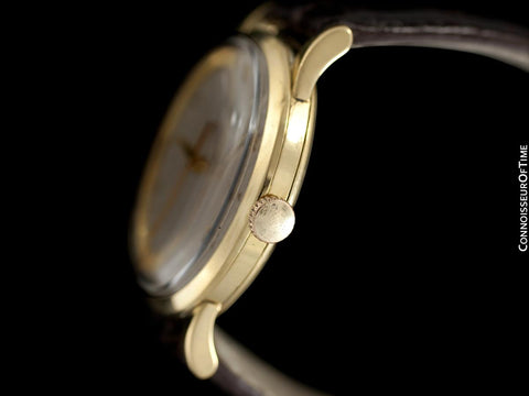 1958 IWC Vintage Mens Handwound Dress Watch, Caliber 89 - 18K Gold