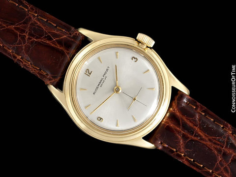 c. 1950 Audemars Piguet Calatrava Vintage Mens Antimagnetic Waterproof Style Dress Watch - 18K Gold