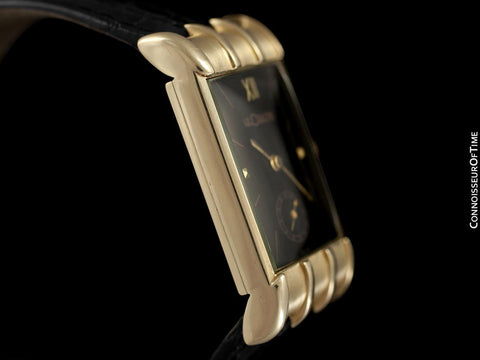 1949 Jaeger-LeCoultre Vintage Mens Watch, Extremely Rare Model, 14K Gold - The Mitchell