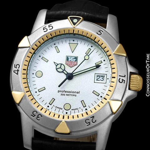 Tag Heuer Professional 1500 Mens Divers Granite Dial Watch - Stainless Steel & 18K Gold Plated