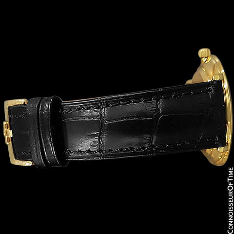 1974 Omega De Ville Vintage Mens Handwound Gray Vignette Dial Dress Watch - 18K Gold Plated