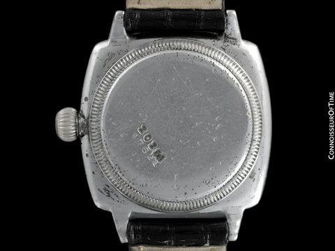1927 Rolex Rare Very Early Oyster Vintage Mens Stainless Steel Watch - One of the Earliest Oysters Made