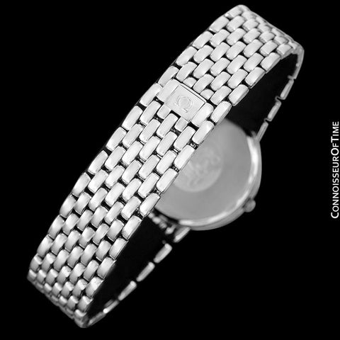 Omega De Ville Mens Ultra Thin Dress Watch with Bracelet - Stainless Steel