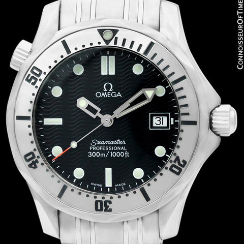 Omega Seamaster Midsize 300M (James Bond Style) Professional Divers Watch, Stainless Steel - 2562.80.00 - Boxes & Certificate