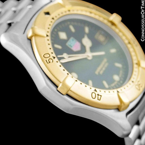 TAG Heuer Professional 2000 Mens Diver Watch, WE1120R - Stainless Steel & 18K Gold Plated