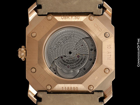 Gérald Genta Bi-Retrograde Large & Rare Mens Watch (Designer of Audemars Piguet Royal Oak) - 18K Rose Gold