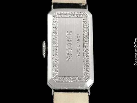 1920 Patek Philippe Tiffany & Co. Vintage Art Nouveau Ladies Watch - Platinum & Diamonds