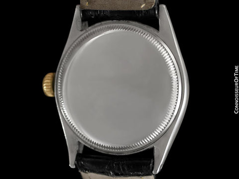 1952 Rolex Oyster Perpetual Mens Vintage Ref. 6084 Watch, Stainless Steel & Gold
