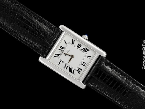 1960's Piaget Vintage Mens Midsize Unisex Watch with Award Winning 9P Movement - 18K White Gold