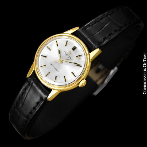 1964 Omega Seamaster Vintage Ladies Watch - 18K Gold Plated & Stainless Steel