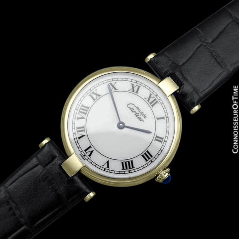 Must De Cartier Vendome Ladies Vermeil Watch - 18K Gold Over Sterling Silver