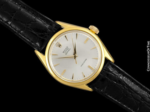 1960 Rolex Oyster Royal Classic Vintage Mens Handwound Watch - 18K Gold Plated & Stainless Steel