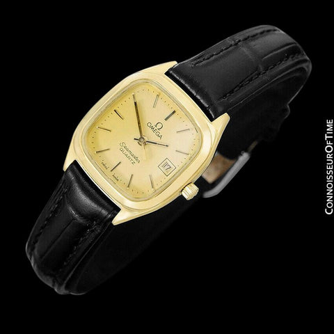1982 Omega Seamaster Vintage Ladies Watch - 18K Gold Plated & Stainless Steel