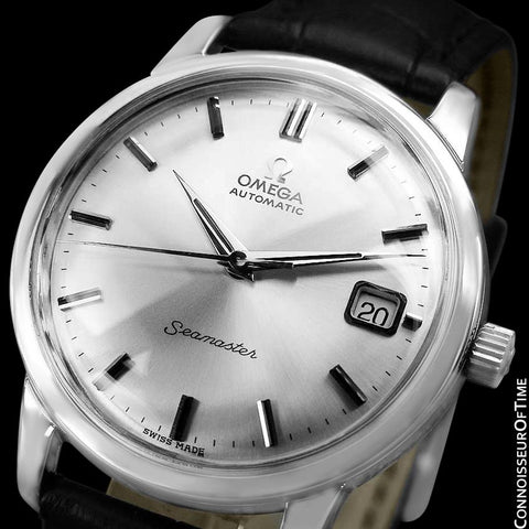 1966 Omega Seamaster Mens Vintage Full Size Watch with 562 Movement, Automatic, Date - Stainless Steel