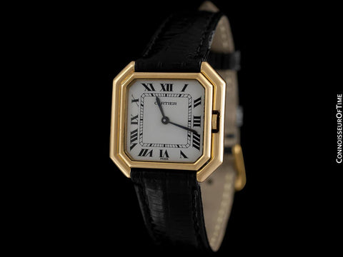 1978 Cartier Ceinture Vintage Mens Midsize Unisex Watch - Solid 18K Gold