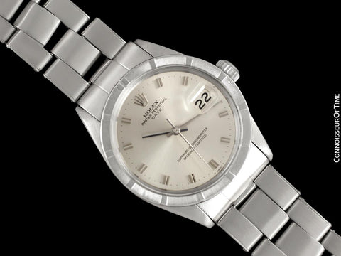 1971 Rolex Date (Datejust) Vintage Mens with Silver Dial - Stainless Steel