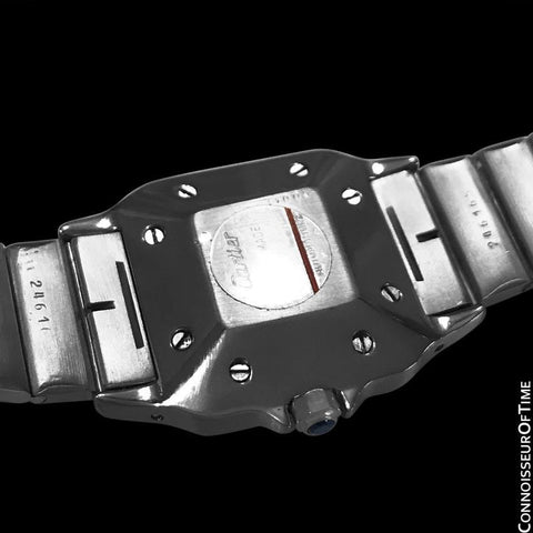 Cartier Santos Automatique Mens Size with Ladies Length Bracelet Unisex Watch - Stainless Steel