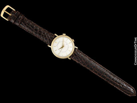 1951 Jaeger-LeCoultre Memovox Alarm Reveil Mens Watch - 18K Gold