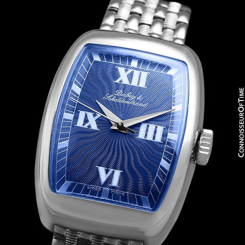 Dubey & Schaldenbrand Ladies Automatic Tonneau Luxury Watch - Stainless Steel