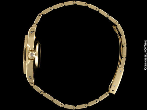 Cartier Santos Octagon Ladies Watch, Automatic Watch - 18K Gold & 1.5 Carats of Diamonds