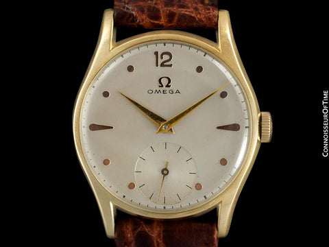 1950 Omega Vintage Mens 30T2 Based Dress Watch - 14K Solid Gold