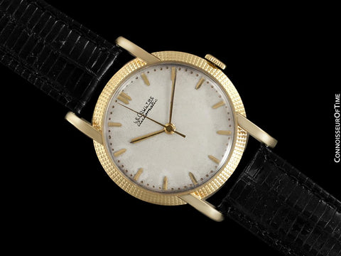 1952 Jaeger-LeCoultre Vintage Mens Watch, Automatic with Beautiful Hobnail Case - 18K Gold