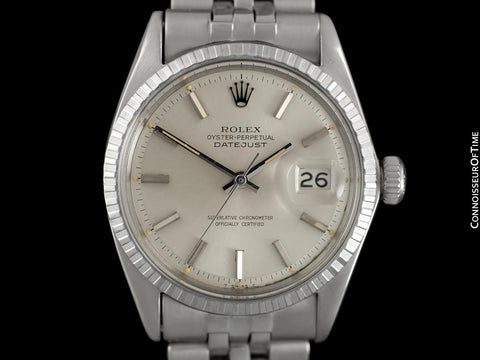 1968 Rolex Datejust Classic Vintage Mens Stainless Steel Watch - Original Papers, Boxes & Tag